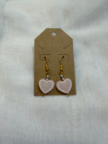 Sugared heart earrings
